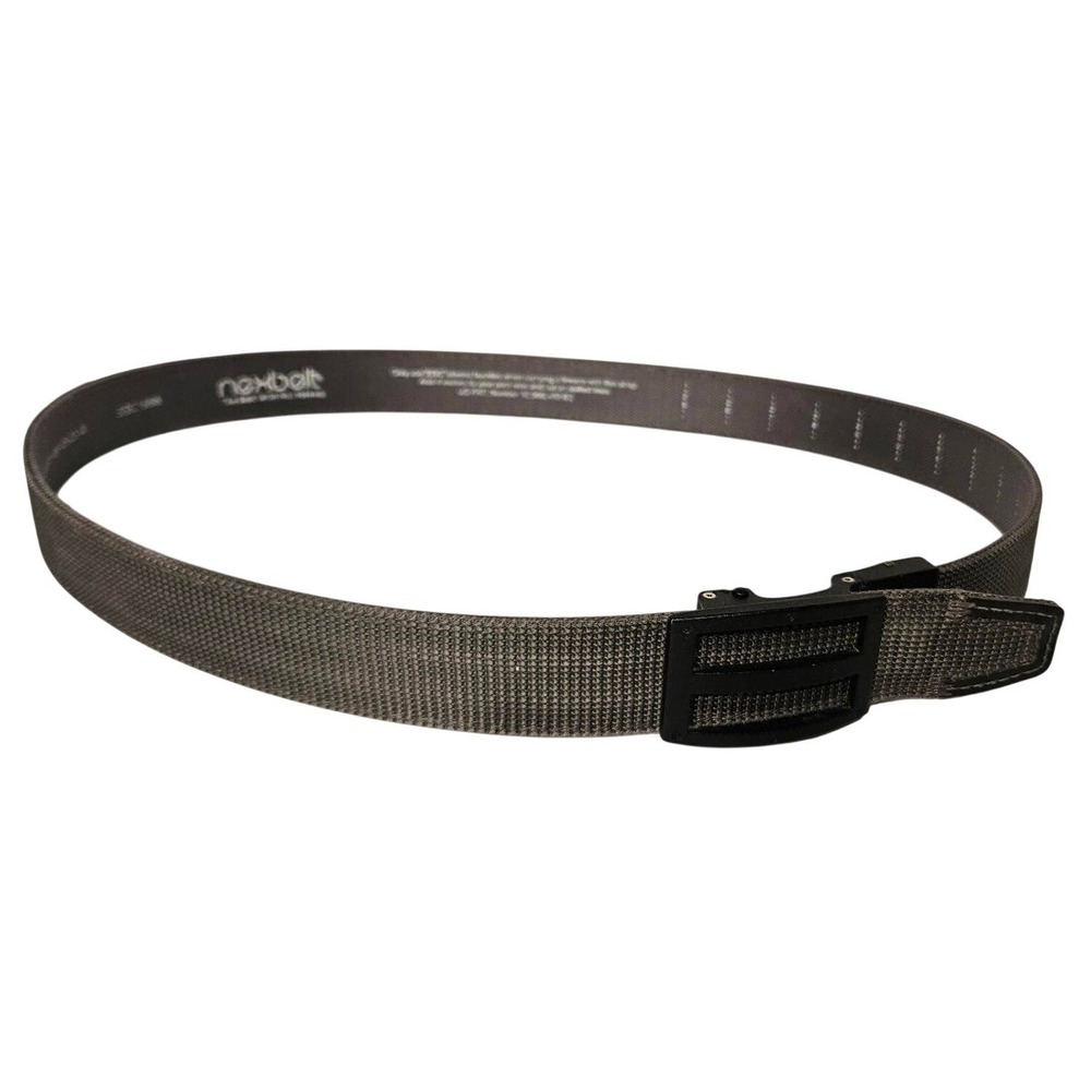 Nexbelt Titan Grey EDC Tactical Ratchet Belt‎ Mens Nylon No Holes Grey Black *